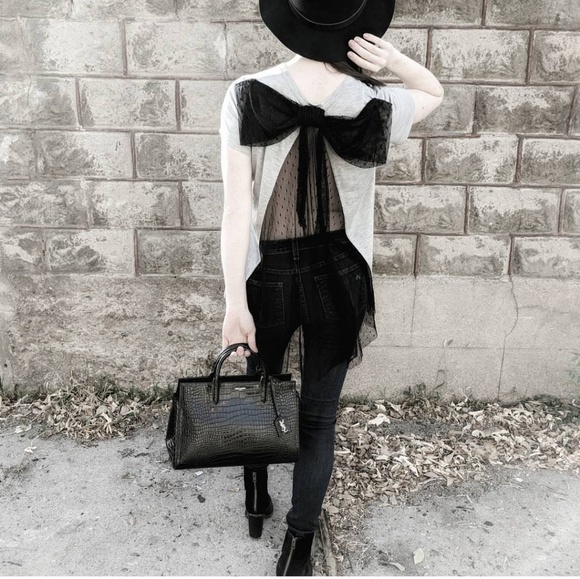 SOLD! Saint Laurent Medium Gauche Rive Cabas Bag - Picture 6 of 6